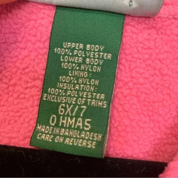 L.L. Bean pink  snowsuit - Picture 3 of 7